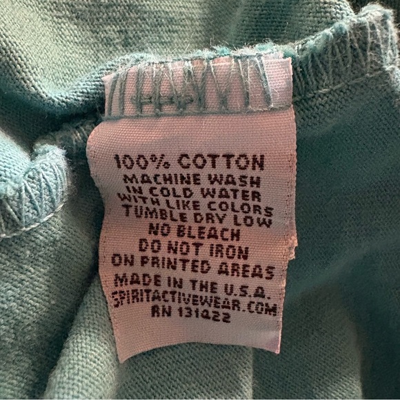 Spirit Teal and White Ombre Long Sleeve Tee - Picture 7 of 7